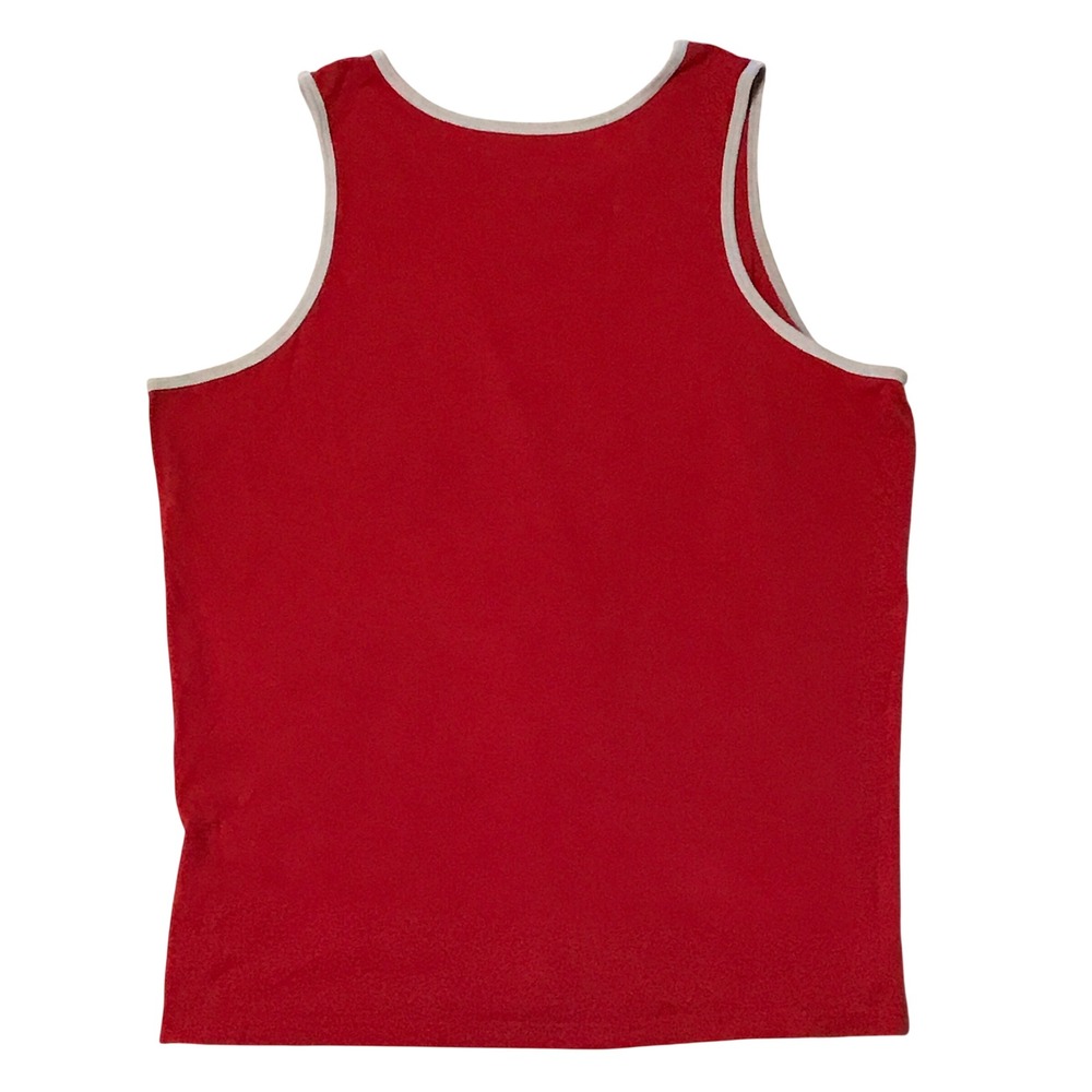 Vintage Budweiser Tank Top Red King of Beers Graphic Sleeveless Tee L 42-44 - Picture 2 of 4